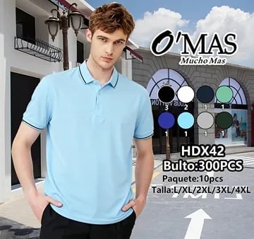Playera tipo polo-HDX42