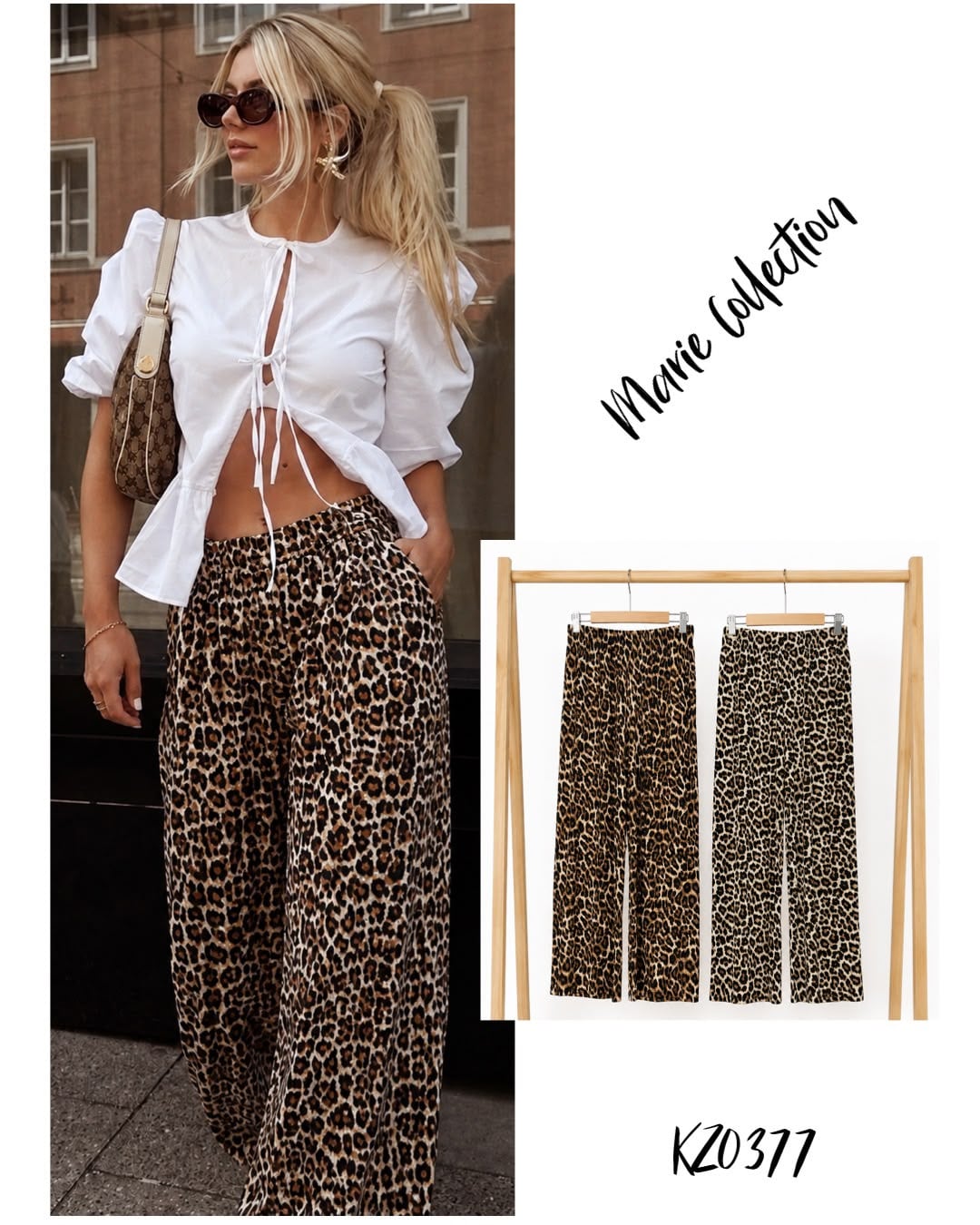Pantalón estampado animal print-KZ0377
