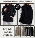 Sudadera térmica líneas laterales-ADI