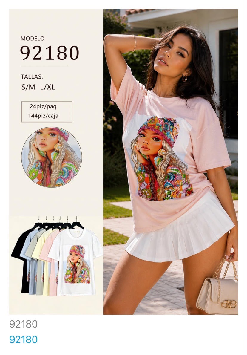 Playera con estampado gráfico-92180