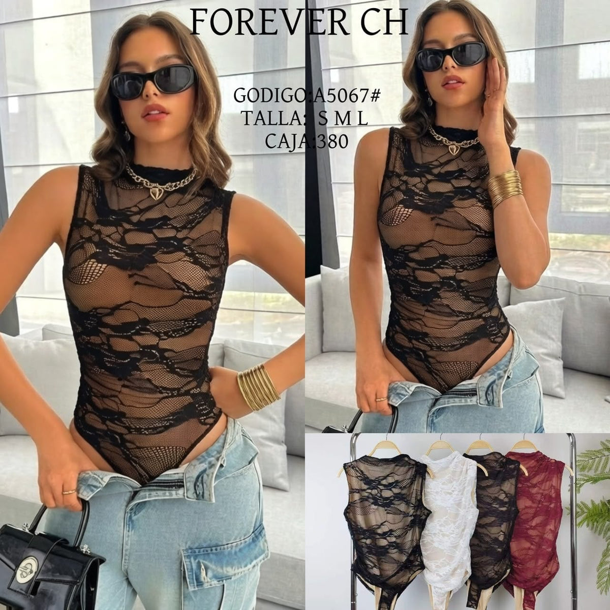 Body de encaje-A5067