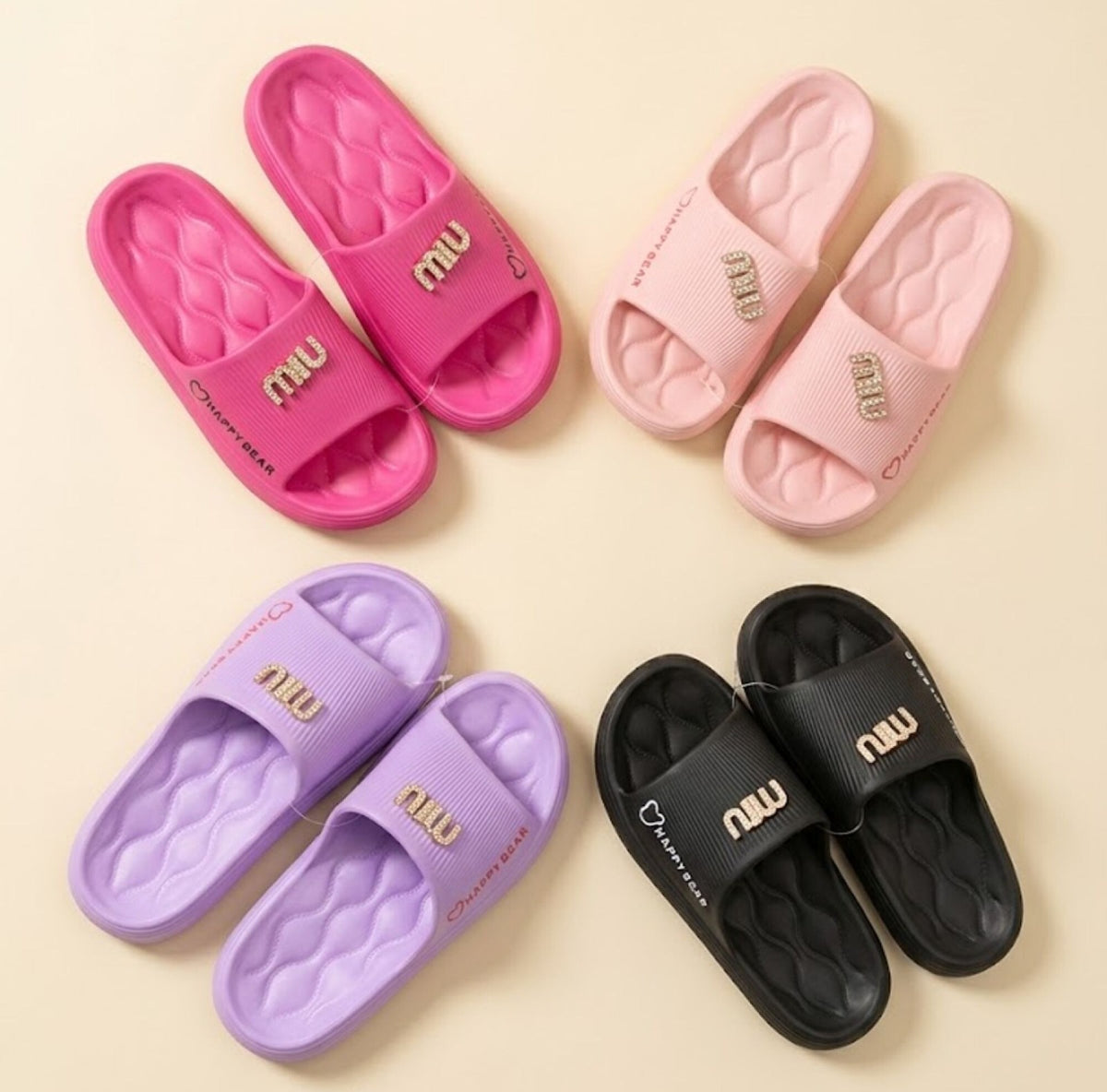 Sandalias slider con logotipo-BN-0192