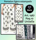 Pantalón ligero estampado-1987-1