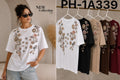 Playera con pedrería y apliques florales-PLA-PH-1A339
