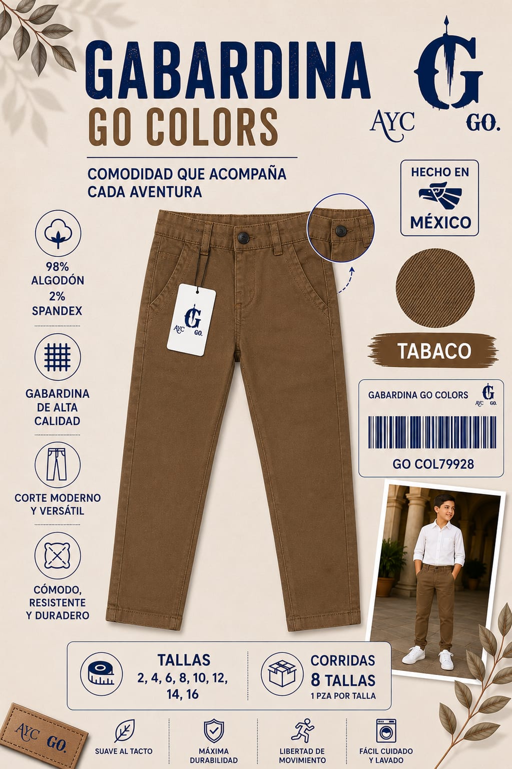 Gabardina Go Colors-GO COL79928