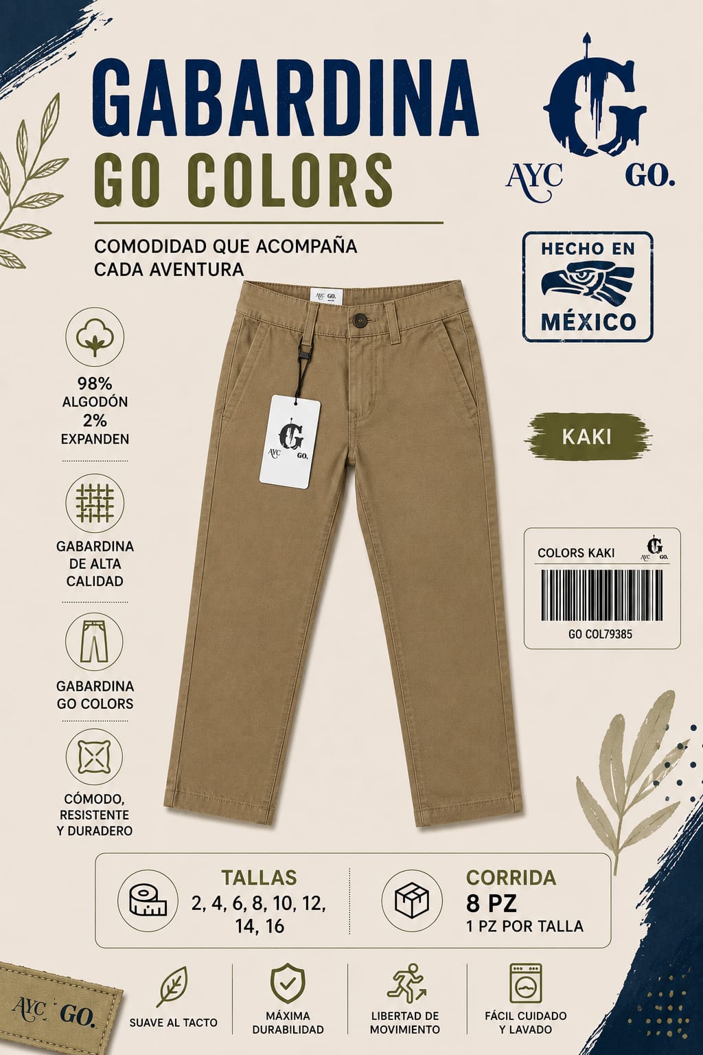 Gabardina Go Colors-GO COL79385