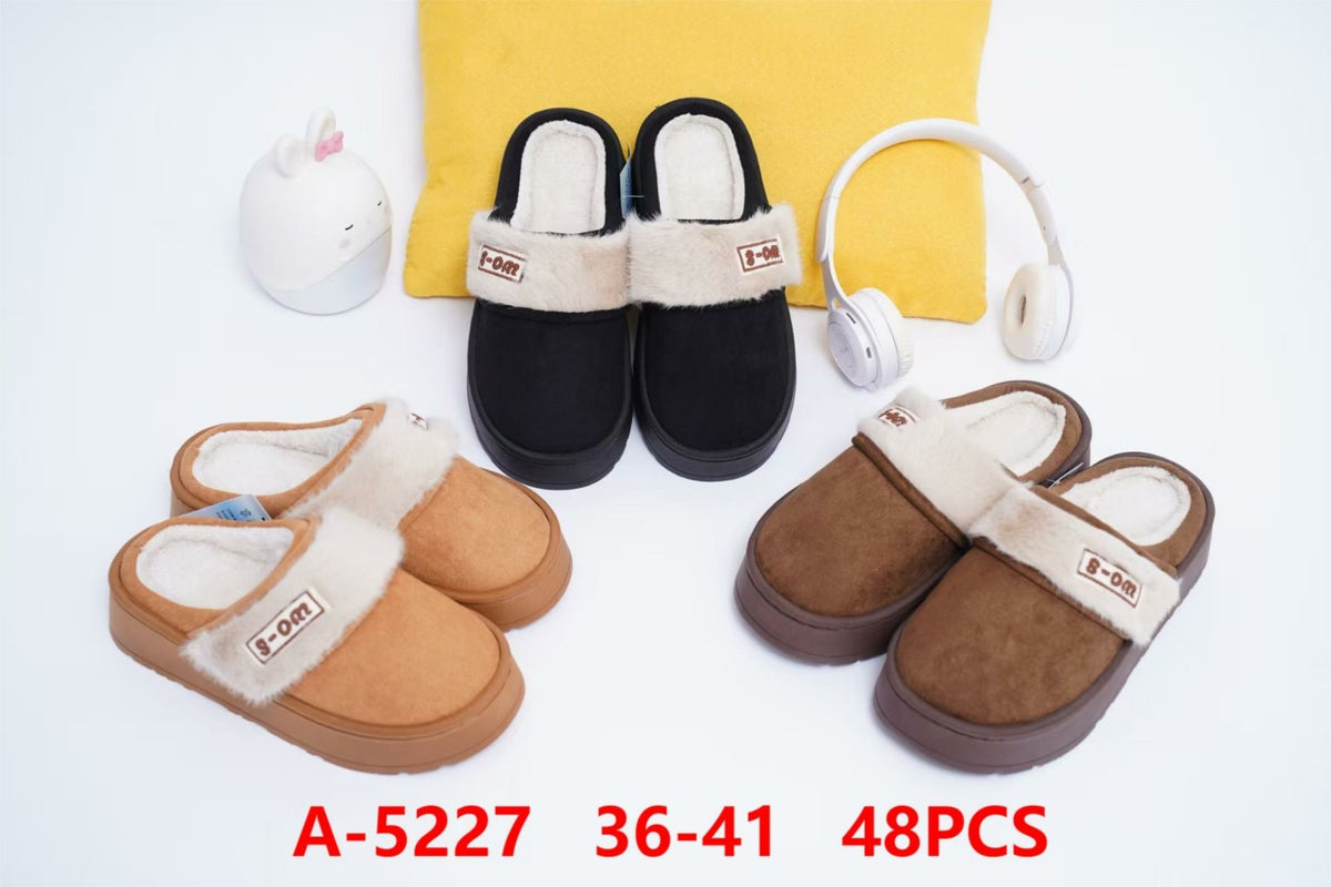 Pantuflas de casa con forro-A-5227