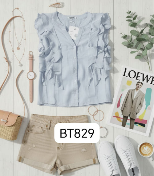 Blusa con volantes-BT829
