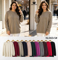 Suéter cuello redondo-NL060+5#