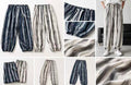 Joggers casuales holgados a rayas-LT01