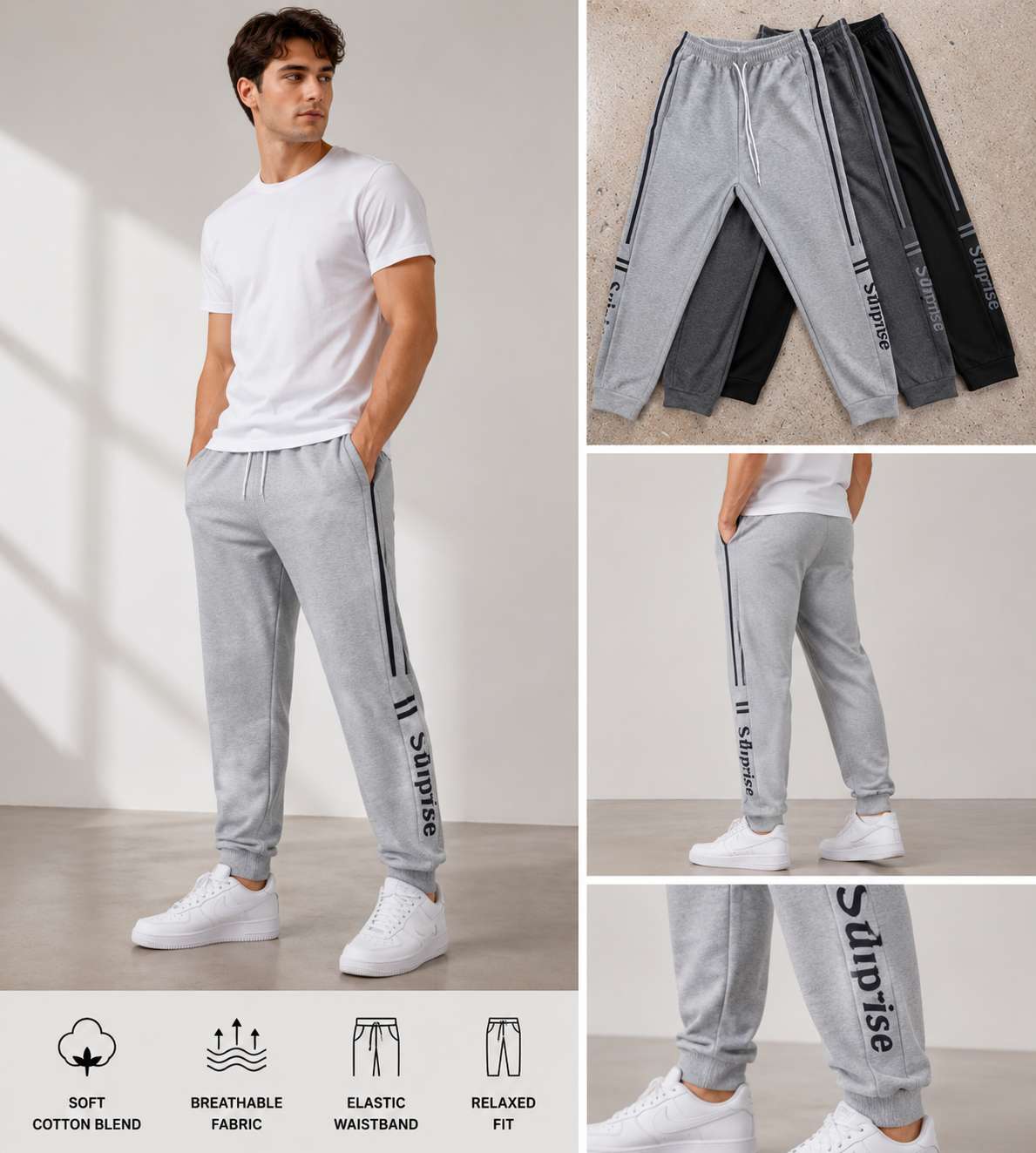 Joggers deportivos para hombre-L013