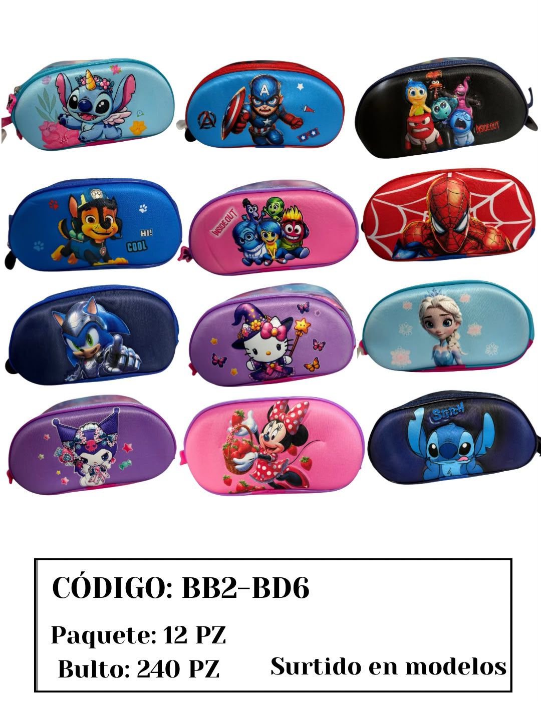 Lapicera Surtidos de Personajes-BB2-BD6