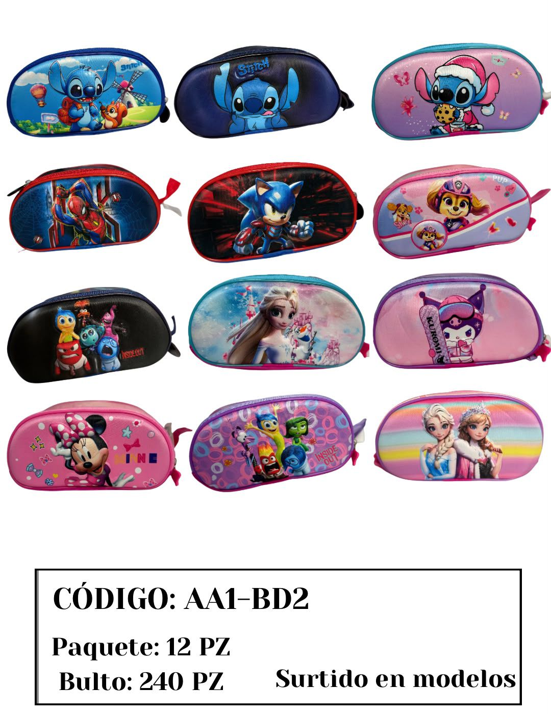 Lapicera Surtidos de Personajes-AA1-BD2