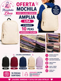 Mochila Amplia Lisa de Súper Calidad Premium Lhea-MOCHAM