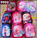 Mochila Escolar Infantil con Diseños Variados y luz led-9P-9902
