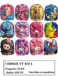 Mochila infantil de personajes 3D-YT-122-1