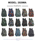Mochilas escolares con estampados variados-2029MA