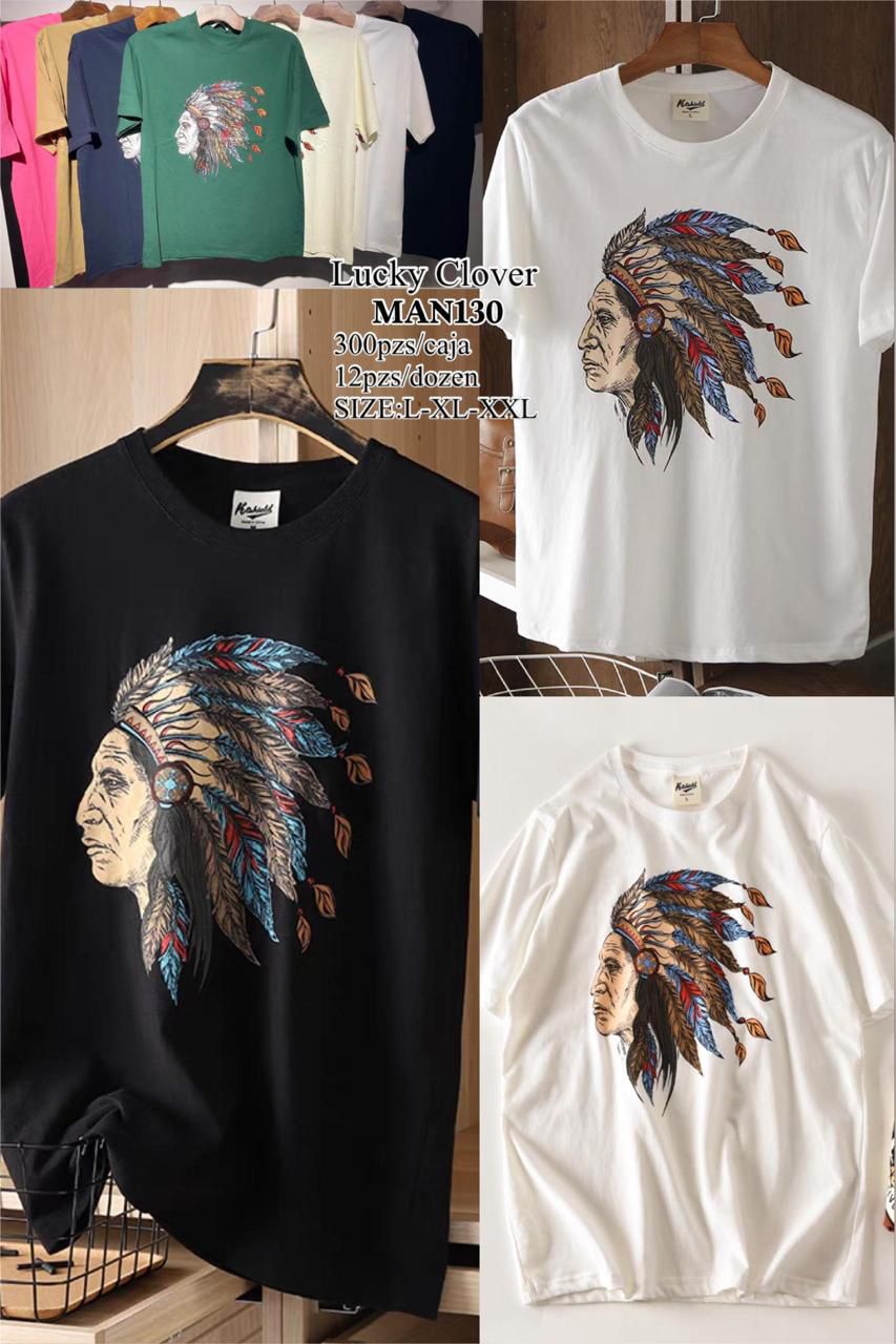 Playera con Tocado de Plumas-MAN130