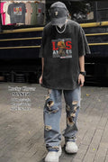 Playera de manga corta con estampado-MAN150