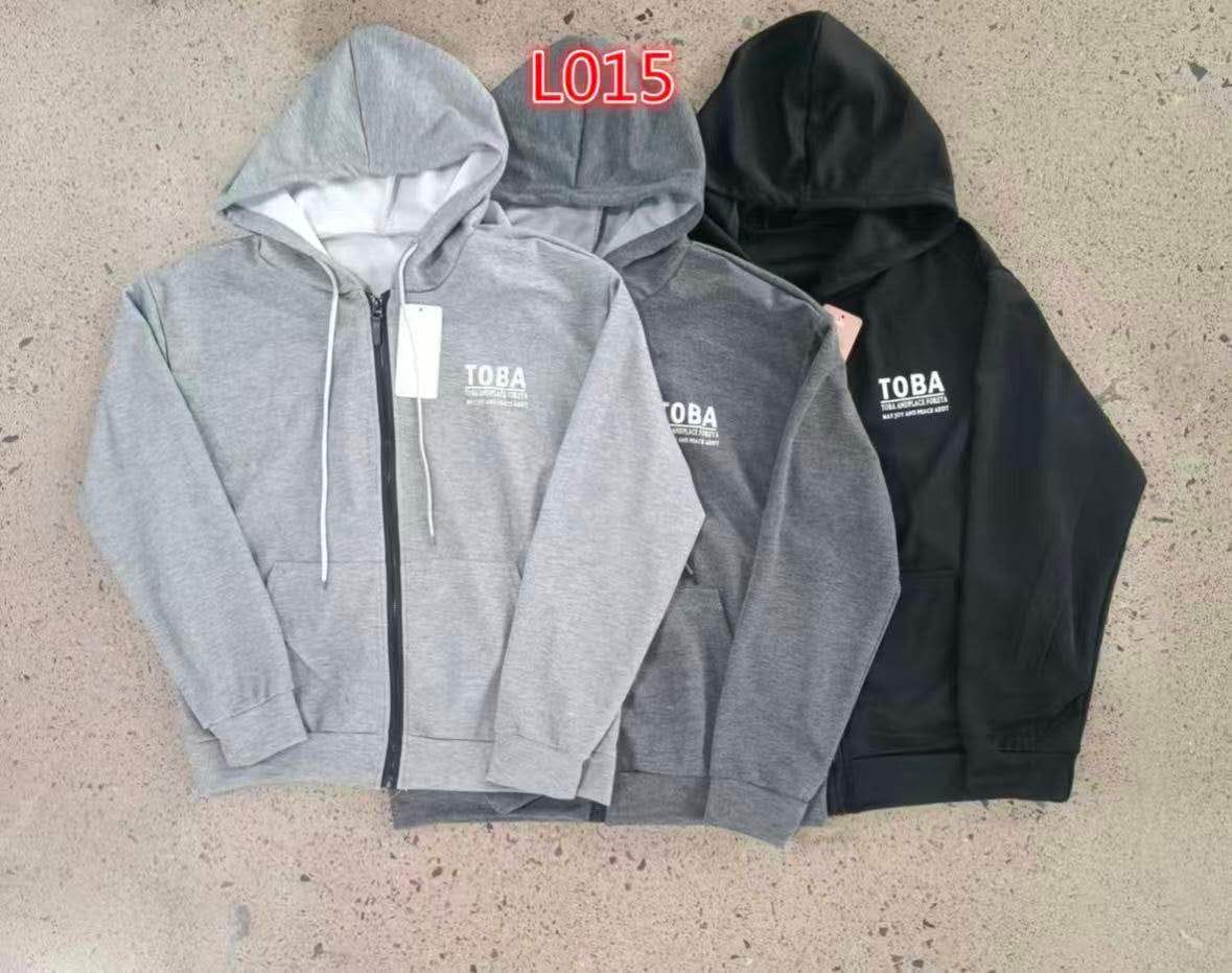 Sudadera con capucha y cierre-L015