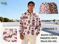Sudadera de Forro Polar con Cremallera y Estampado Tribal-QM6429-1