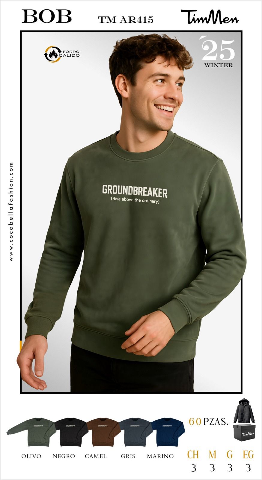 Sudadera ‘GROUNDBREAKER’ Bob-TM AR415