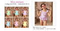 Traje de baño de una pieza con volantes y estampado de lazos para niña-XL25330