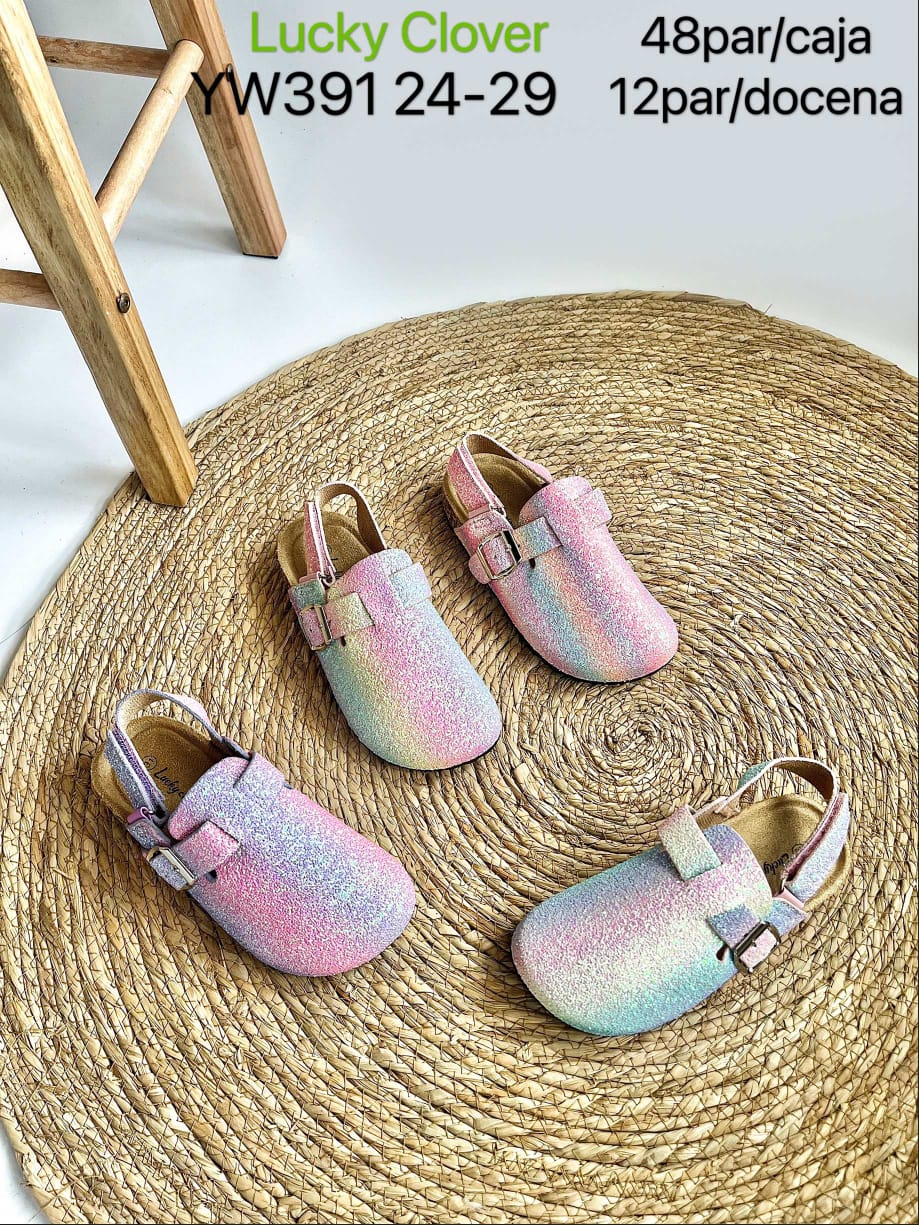 Zapatitos brillantes para niña-YW391