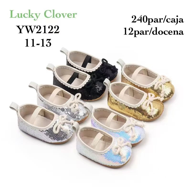 Zapatos de bebé con lentejuelas-YW2122